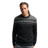 Swetry męskie - Sweter męski SuperDry Vintage Fairrisle wełniany wzór skandynawski-XXL - miniaturka - grafika 1