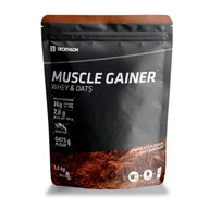 Odżywki na masę - Odżywka Muscle Gainer czekoladowa whey & owies 1,5 kg - miniaturka - grafika 1