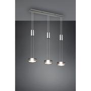 Lampy sufitowe - Trio Franklin LED lampa wisząca 3-punktowa nikiel mat 326510307 - miniaturka - grafika 1