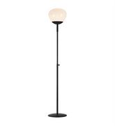 Lampy stojące - Markslojd Rise 108278 lampa stojąca podłogowa 1x40W E27 czarna/biała  - miniaturka - grafika 1