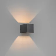Lampy ścienne - QAZQA Zestaw 2 x nowoczesny kinkiet antracyt - Transfer - miniaturka - grafika 1