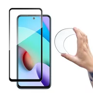 Szkła hartowane na telefon - Wozinsky Full Cover Flexi Nano folia szklana szkło hartowane z ramką Xiaomi Redmi 10 czarny - miniaturka - grafika 1