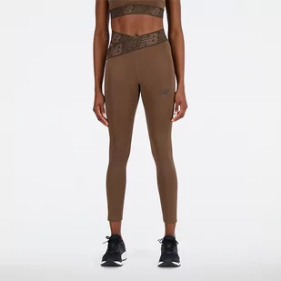 Legginsy damskie New Balance WP21177DUO  brązowe - Spodnie sportowe damskie - miniaturka - grafika 1
