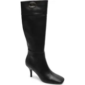 Kozaki damskie - TWINSET Kozaki na szpilce | z dodatkiem skóry - miniaturka - grafika 1