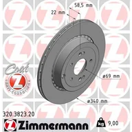 Tarcze hamulcowe - Tarcza hamulcowa ZIMMERMANN 320.3823.20 - miniaturka - grafika 1
