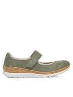 Półbuty damskie - Rieker Półbuty N42B0-52 Zielony - miniaturka - grafika 1