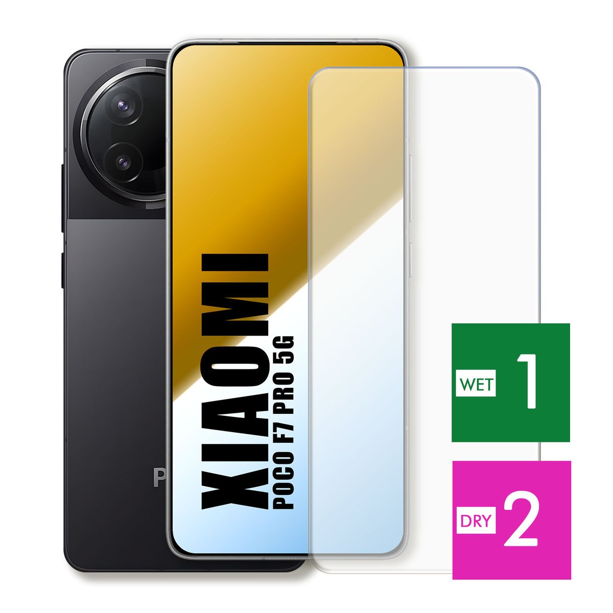 SZKŁO HARTOWANE DO XIAOMI POCO F7 PRO 5G SZYBKA 9H OCHRONNE PANCERNE