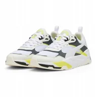Buty sportowe męskie - Buty Puma Trinity warm white/puma white/mineral gray/lime sheen 44.5 Eu - miniaturka - grafika 1