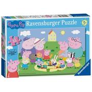 Puzzle - Ravensburger Puzzle 35 Świnka Peppa. Piknik - - miniaturka - grafika 1