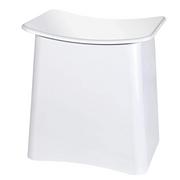 Pojemniki łazienkowe - Wenko Pojemnik na pranie z siedziskiem PLUS 2w1 biały B07Y8CJXD8 - miniaturka - grafika 1