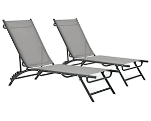 Elior Zestaw dwóch leżaków ogrodowych H3-E32 - Leżaki ogrodowe - miniaturka - grafika 1