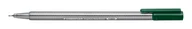 Cienkopisy - Staedtler, Cienkopis trójkątny triplus, zielony ziemi, 0.3 mm - miniaturka - grafika 1