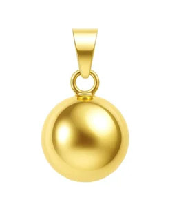 KLASYCZNA DAMSKA ZŁOTA ZAWIESZKA KULA KULECZKA 8 MM WYSOKI POŁYSK 585 14KT - Wisiorki - miniaturka - grafika 1