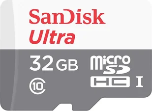 SanDisk Ultra microSD, 32GB, 100MB/s + adapter SDSQUNR-032G-GN3MA - Karty pamięci - miniaturka - grafika 1