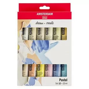 Amsterdam Amsterdam Standard Series Acrylics Set 12 x 20 ml Pastels - Farby i media malarskie - miniaturka - grafika 1