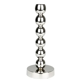 Świecznik Zuiver Bubbles One na jedną świecę aluminiowy srebrny 26 cm - Świeczniki - miniaturka - grafika 1