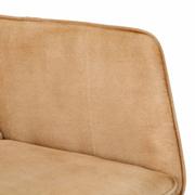 Fotele - Fotel bujany, kremowy, postarzane płótno Lumarko - miniaturka - grafika 1