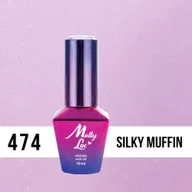 Lakiery hybrydowe - Molly Lac Lakier hybrydowy MollyLac Macarons Silky Muffin 10 ml Nr 474 - miniaturka - grafika 1