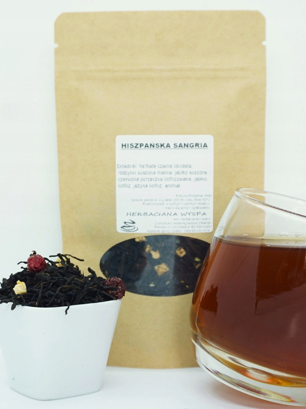 Hiszpańska Sangria 500 g herbata czarna rodzynki, malina, jabłko, porzeczka