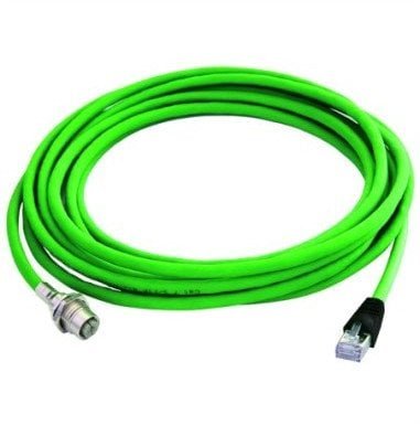 TELEGRTNER STX M12x1-RJ45 VL X-cod. Kat.6A, CS01CP05B-SFTP2607C7-1PUR-A0200, 2 m
