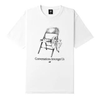 Koszulki męskie - Koszulka New Balance x Joe Freshgoods MT21934WT  biała - grafika 1