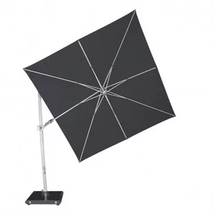 KNIRPS 275 x 275 cm - parasol z drążkiem bocznym Ciemnoszary - Parasole ogrodowe - miniaturka - grafika 1