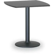 Stoły i stoliki do biura - B2B Partner Stolik wysoki Filip II, 660 x 660 mm, czarna podstawa, płyt antracyt 423275 - miniaturka - grafika 1