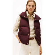 Kamizelki damskie - Tommy Hilfiger Puchowy bezrękawnik CREST | Loose fit - miniaturka - grafika 1