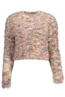 Swetry damskie - DESIGUAL RÓŻOWY SWETER DAMSKI - miniaturka - grafika 1