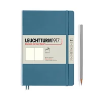 Notesy i bloczki - Notatnik Leuchtturm1917 Medium A5, miękka oprawa, gładki, Stone Blue - miniaturka - grafika 1