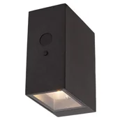 Lampy ogrodowe - Kinkiet z czujnikiem ruchu BOLTON 15814/01/30 IP65 LED 1W 2850-3150K czarny - miniaturka - grafika 1