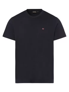 Napapijri - T-shirt męski  Salis, niebieski - Koszulki męskie - miniaturka - grafika 1