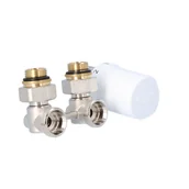 Zawory i kraniki - Zestaw do grzejników dolnozasilanych: głowica Thera 6 T3019 + zawór Verafix VK, kątowy, 1/2" V2496EY015A - miniaturka - grafika 1