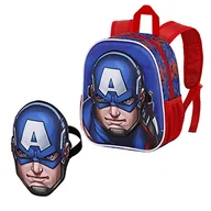 Plecaki - Plecak Captain America First-Mask, niebieski, NIEBIESKI, Jeden rozmiar, Najpierw plecak z maską - miniaturka - grafika 1