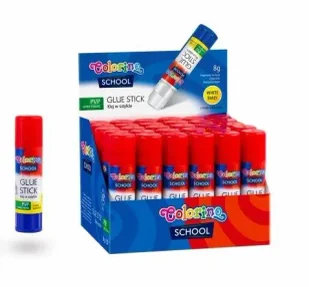 Display Klej w sztyfcie PVP Colorino 8g 30 szt. - PATIO - Przybory szkolne - miniaturka - grafika 1