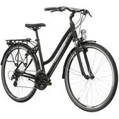 Rowery - Rower trekingowy KROSS Trans 2.0 D15 28 cali damski Czarny - miniaturka - grafika 1