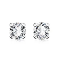 Kolczyki - Złote kolczyki KBD4820 - Diament - miniaturka - grafika 1