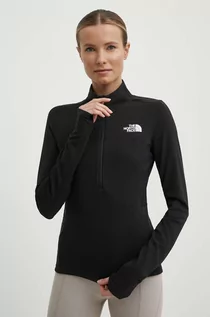 Bluzki damskie - The North Face longsleeve sportowy Sunriser kolor czarny NF0A84LHJK31 - grafika 1