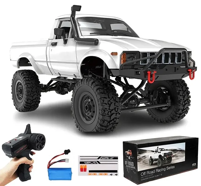 Samochód Zdalnie Sterowany 2w1 Pickup Jeep 4x4 Auto Rc Terenowy Suv Led