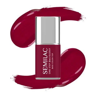 Semilac Lakier hybrydowy One Step Glossy, S570 Dark Raspberry - Lakiery hybrydowe - miniaturka - grafika 1