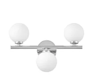Lampy ścienne - MARSIADA W3 kinkiet chrom z mlecznymi kulkami 3xG9 - miniaturka - grafika 1