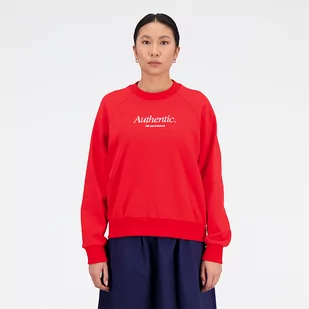 Bluza damska New Balance WT31557TRD  czerwona - Bluzy damskie - miniaturka - grafika 1