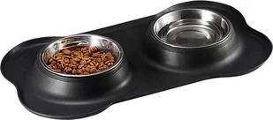 Mersjo Podwójna miska dla psa czarna ANTI-SKIP - Miski dla psów - miniaturka - grafika 1
