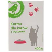 Sucha karma dla kotów - Auchan - Karma sucha dla kotów z wołowiną - miniaturka - grafika 1