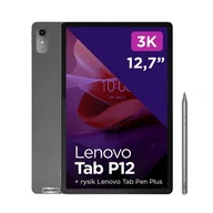 Tablety - Lenovo Tab P12 TB370FU 12,7" 8/256GB Wi-Fi Storm Grey ZACH0211PL - miniaturka - grafika 1