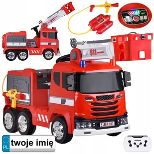 Auto straż pożarna wóz strażacki na akumulator sikawka bujanie PA0316 - Pojazdy elektryczne dla dzieci - miniaturka - grafika 1