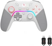 Kontrolery gier na PC - A4 Tech A4tech Bloody GPW70, gamepad, RGB, Dual mode 2,4G+USB, bílá - miniaturka - grafika 1