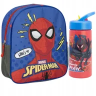 Plecaki szkolne i tornistry - BIDON 410 ml + PLECAK PRZEDSZKOLNY DZIECIĘCY JEDNOKOMOROWY SPIDERMAN 29CM - miniaturka - grafika 1