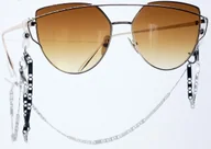 Łańcuszki - ŁAŃCUSZEK DO OKULARÓW ZAWIESZKA OZDOBA BLASZKI - miniaturka - grafika 1