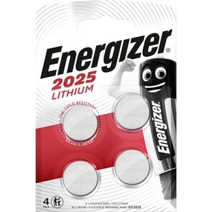 Energizer Ogniwo guzikowe CR 2025 Lit CR2025 163 mAh 3 V 4 szt - Baterie i akcesoria - miniaturka - grafika 1